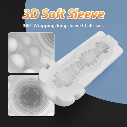 2 in 1 Automatic Sucking Masturbator with 7 Sucking & 7 Vibration Modes