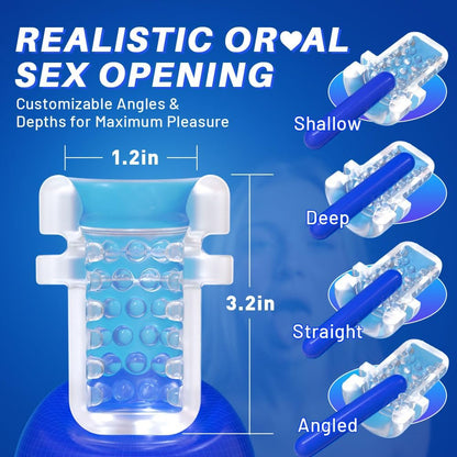 Automatic Masturbator Glans Trainer Blowjob Sroker with 3 Powerful Vibration Modes