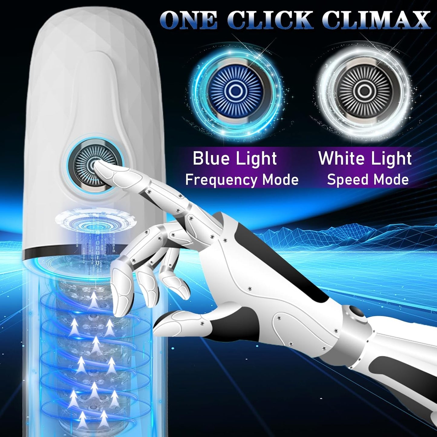 360°Rotation & Telescopic Automatic Masturbator with 7 Thrusting & 3 Speed Modes