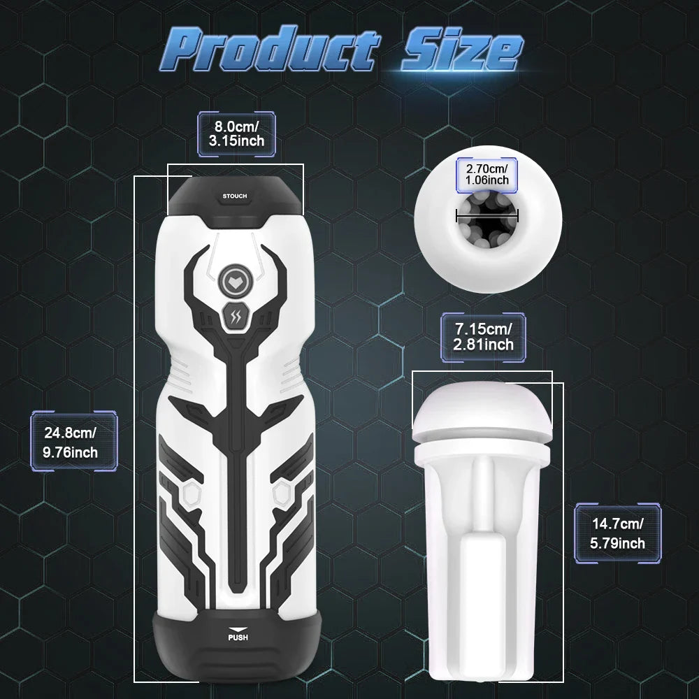 Automatic Sucking Masturbator Blowjob Machine with 7 Suction & Vibration Modes