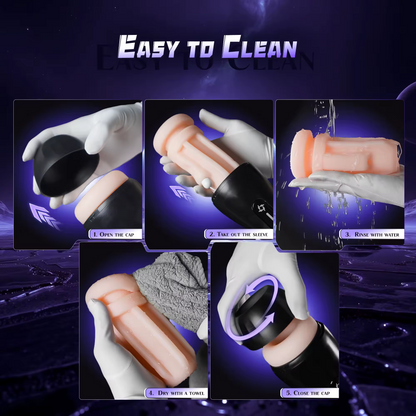 Automatic Masturbator Penis Stroker Sex Machine with 4 Suction & 9 Vibration Modes