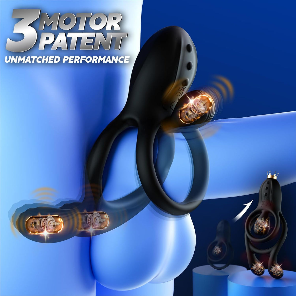 3 IN 1 Multipoint Penis Trainer Vibrator Clitoral Stimulator with 10 Vibration Modes