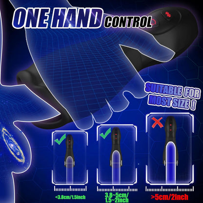 360° All-Around Stimulation Automatic Male Masturbator with 10 Vibrating & 5 Rotating Patterns