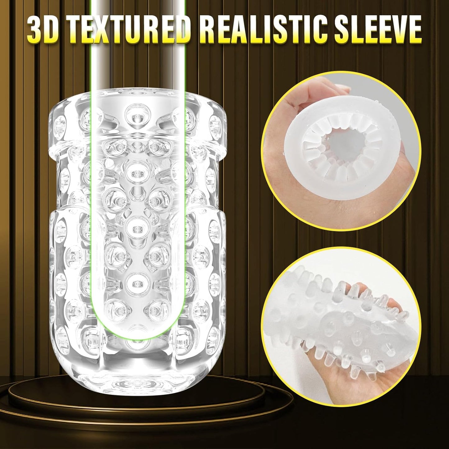 Automatic Penis Pump Male Masturbator Stroker with 9 Thrusting & Rotating Modes