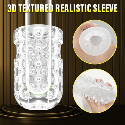 Automatic Penis Pump Male Masturbator Stroker with 9 Thrusting & Rotating Modes