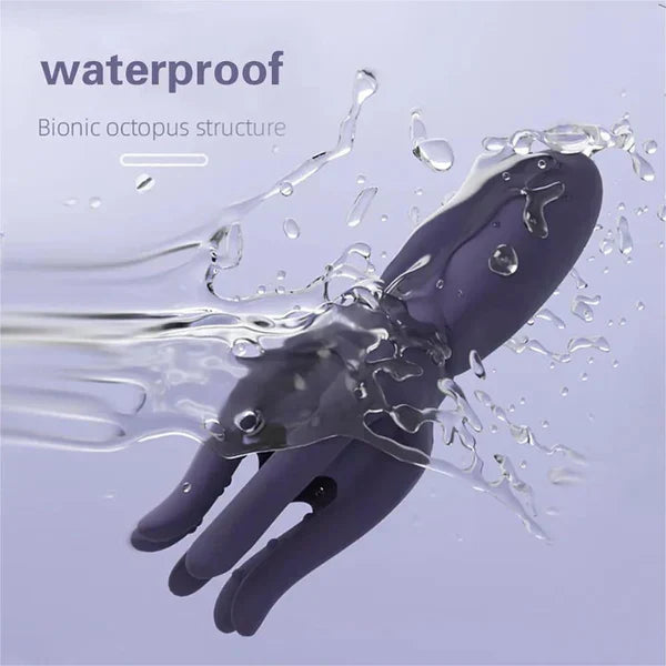 Octopus Tentacle Penis Vibrator Glans Trainer with 10-Frequency vibrations