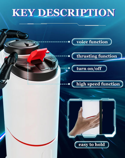 High-Speed Automatic Masturbator Stroker Sex Machine with 7 Thrusting Modes