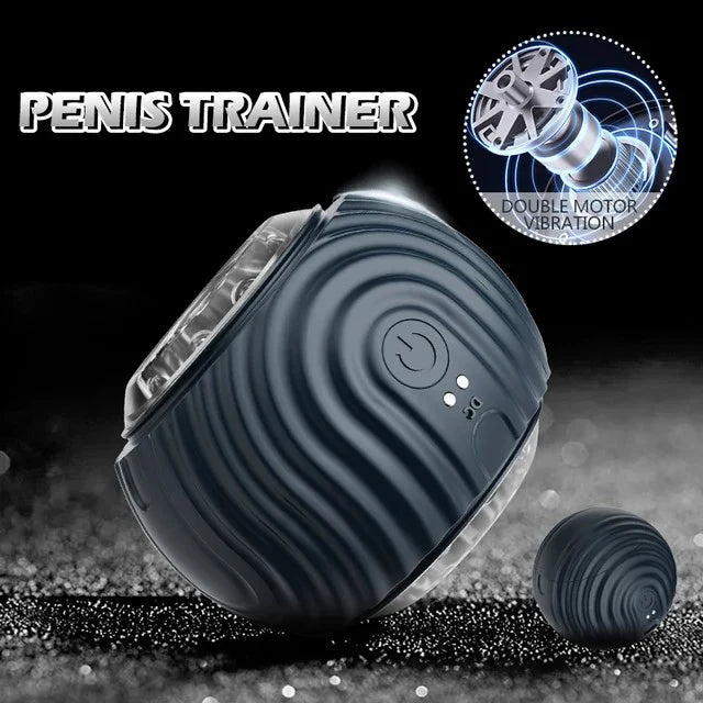 Automatic Penis Trainer Stroker Blowjob Masturbator with 10 Vibration Modes