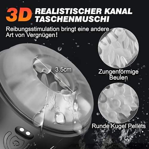 Electric Penis Trainer Vibrator Stroker Training Device Masturbator with 9 Vibration Modes