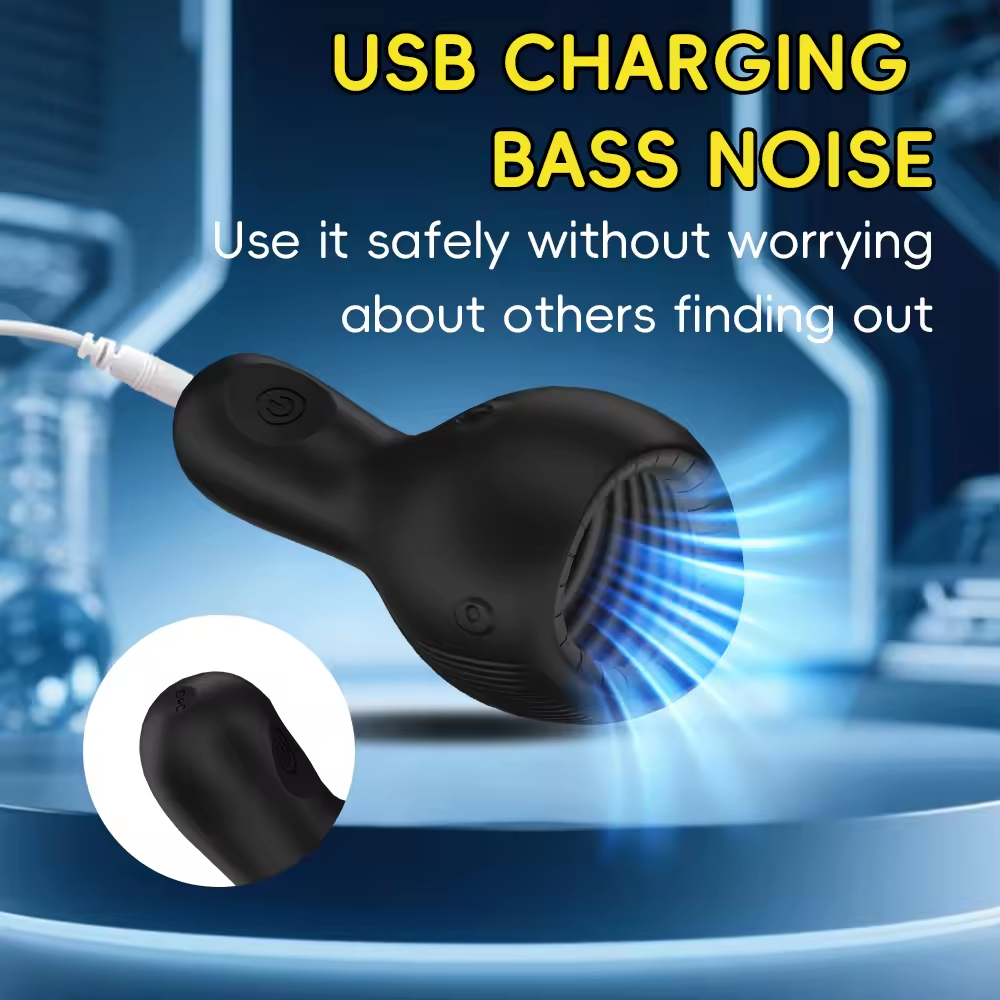 Penis Trainer Vibrator Sound Dilators Glans Stimulator with 10 Vibration Modes