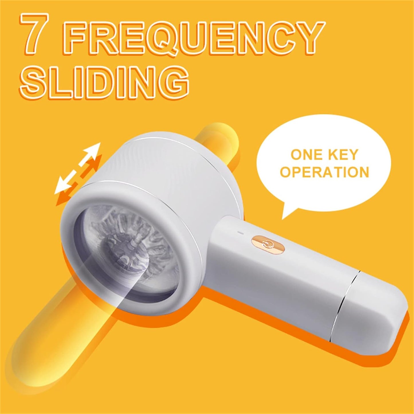 Dual Open-Ended Automatic Masturbator Blowjob with 7 Thrusting Modes