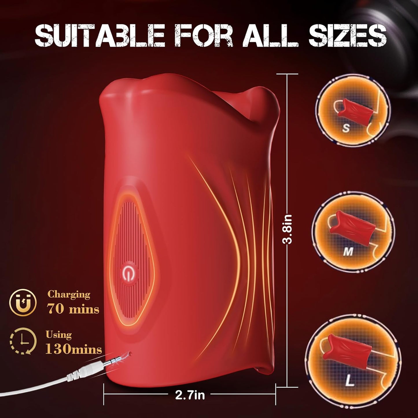 4 IN 1 Adjustable Penis Trainer Vibrator Masturbator with APP & 9 Vibrations