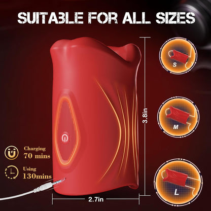 4 IN 1 Adjustable Penis Trainer Vibrator Masturbator with APP & 9 Vibrations