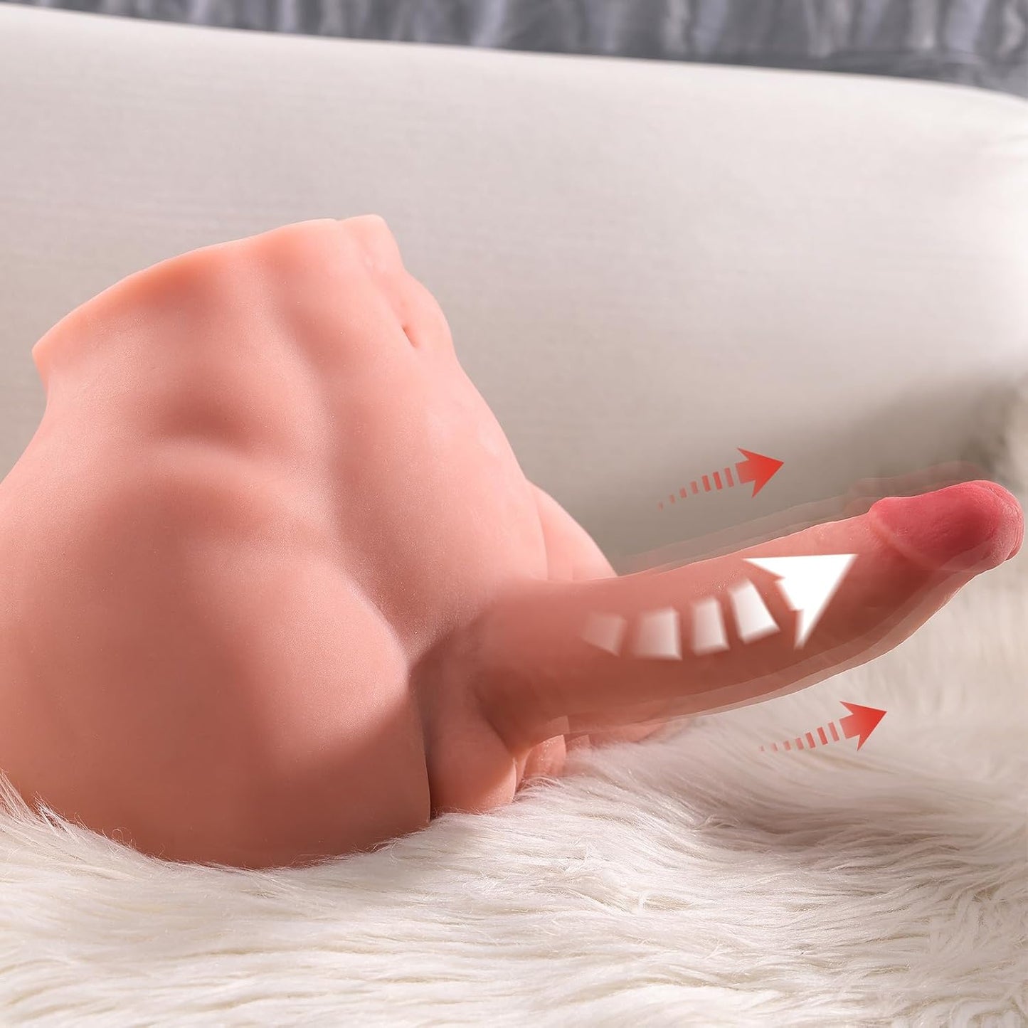 9.7 LB Electric Vibratory Realistic Male Sex Dolls with Thrusting & Vibrating Dildo