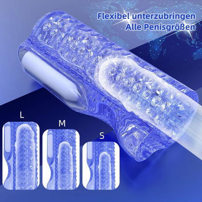 5D Internal Structure Electric Penis Trainer Pocket Pussy with 10 Vibration Modes