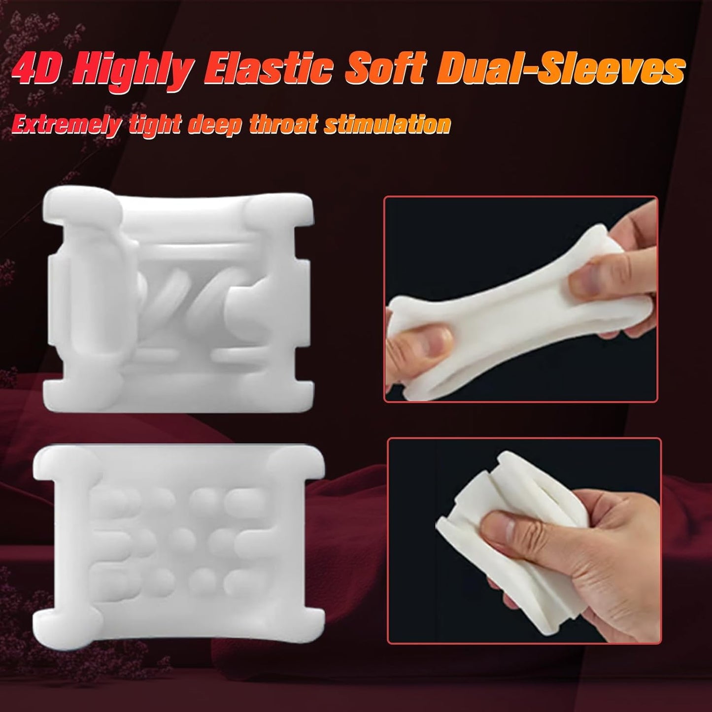 360° Wrapping Automatic Masturbator Blowjob with 5 Thrusting & Rotating & Vibrating