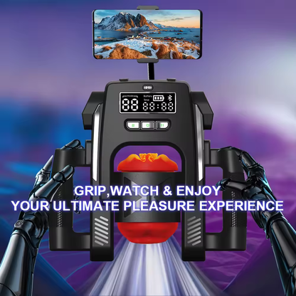 LCD Display Automatic Masturbator Sex Mahcine With 9 Push & Vibration Modes