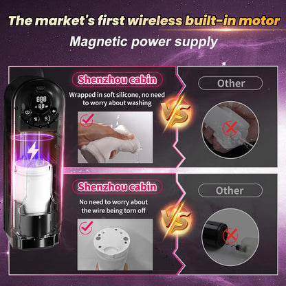 3 in 1 Automatic Masturbator Blowjob Machine with 7 Thrusting & 7 Rotating Modes