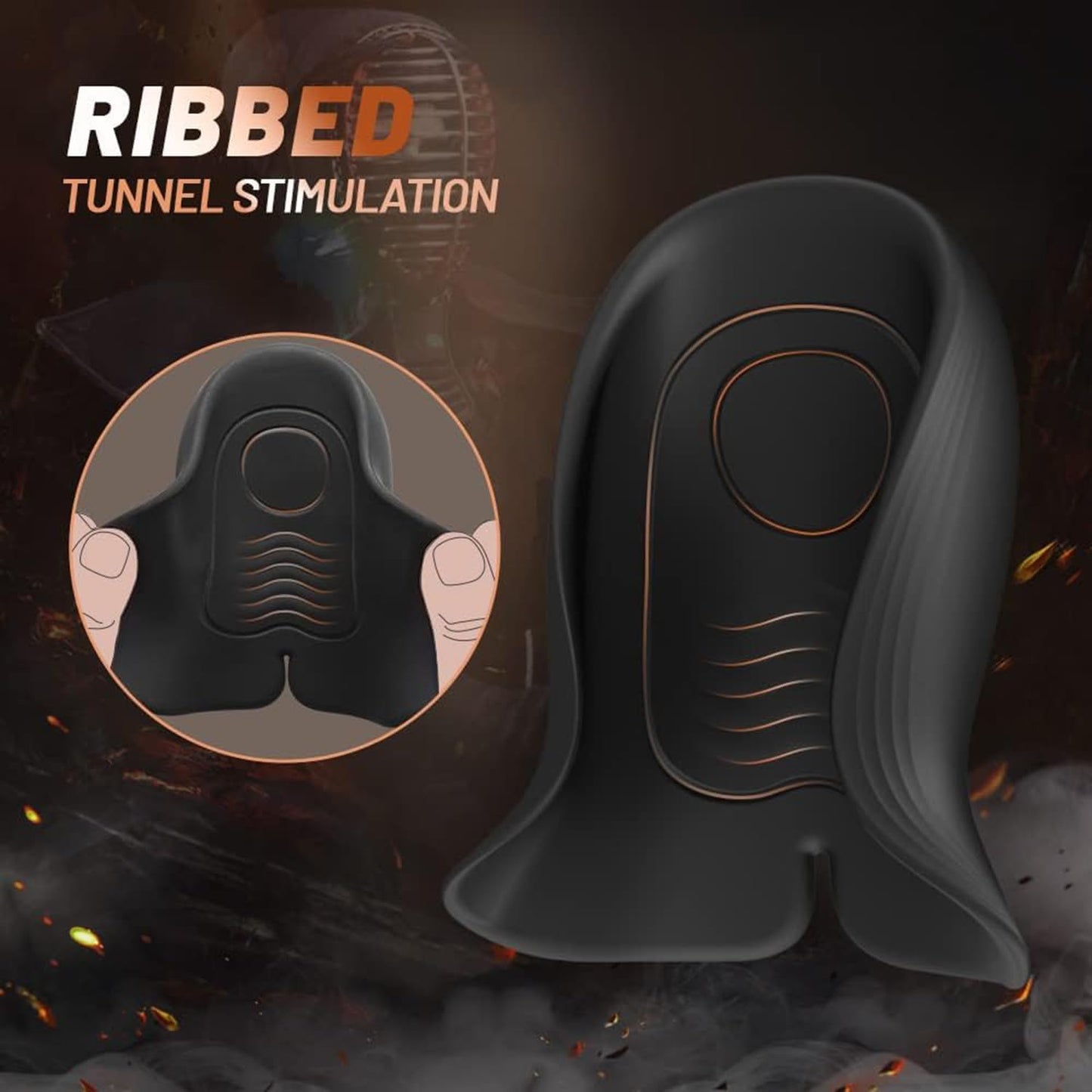 Automatic Penis Stroker Glans Massager Training Device with 10 Pulse Modes