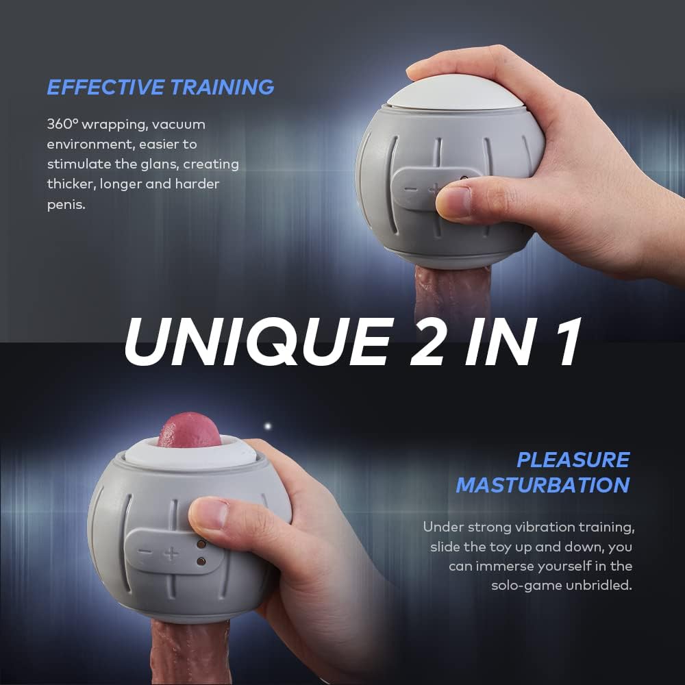 Automatic Penis Trainer Vibrator Stroker Blowjob Masturbator with 6 Vibration Modes