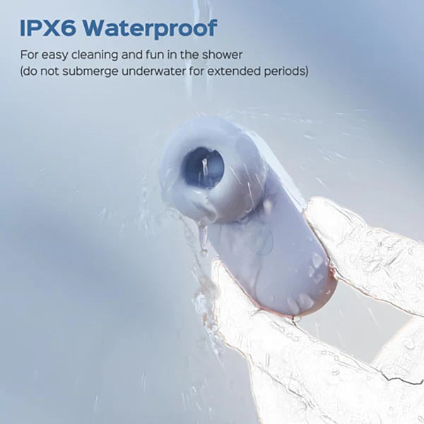 2 IN 1 Mini Headphone G Spot Vibrator Stimulator with 5 Tongue Suction & Vibration Modes