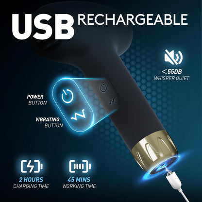 Open-Ended Automatic Masturbator Penis Trainer Stroker with 10 Vibrating Modes