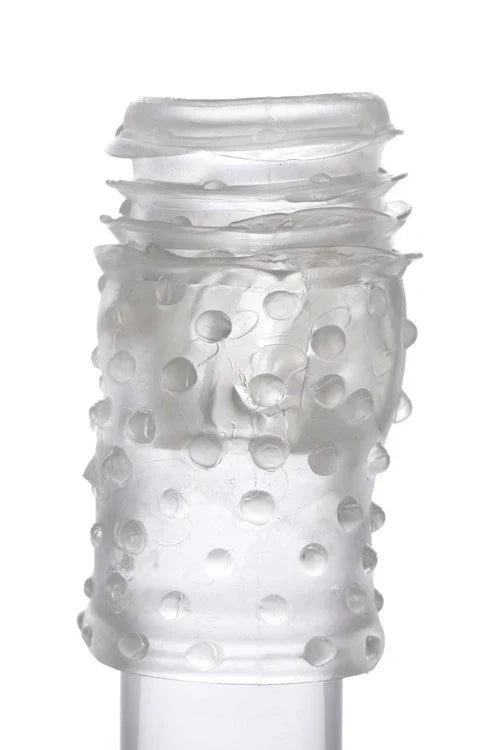 Dual Vibrating Penis Sheath Glans Trainer Stimulator with Powerful Vibrations