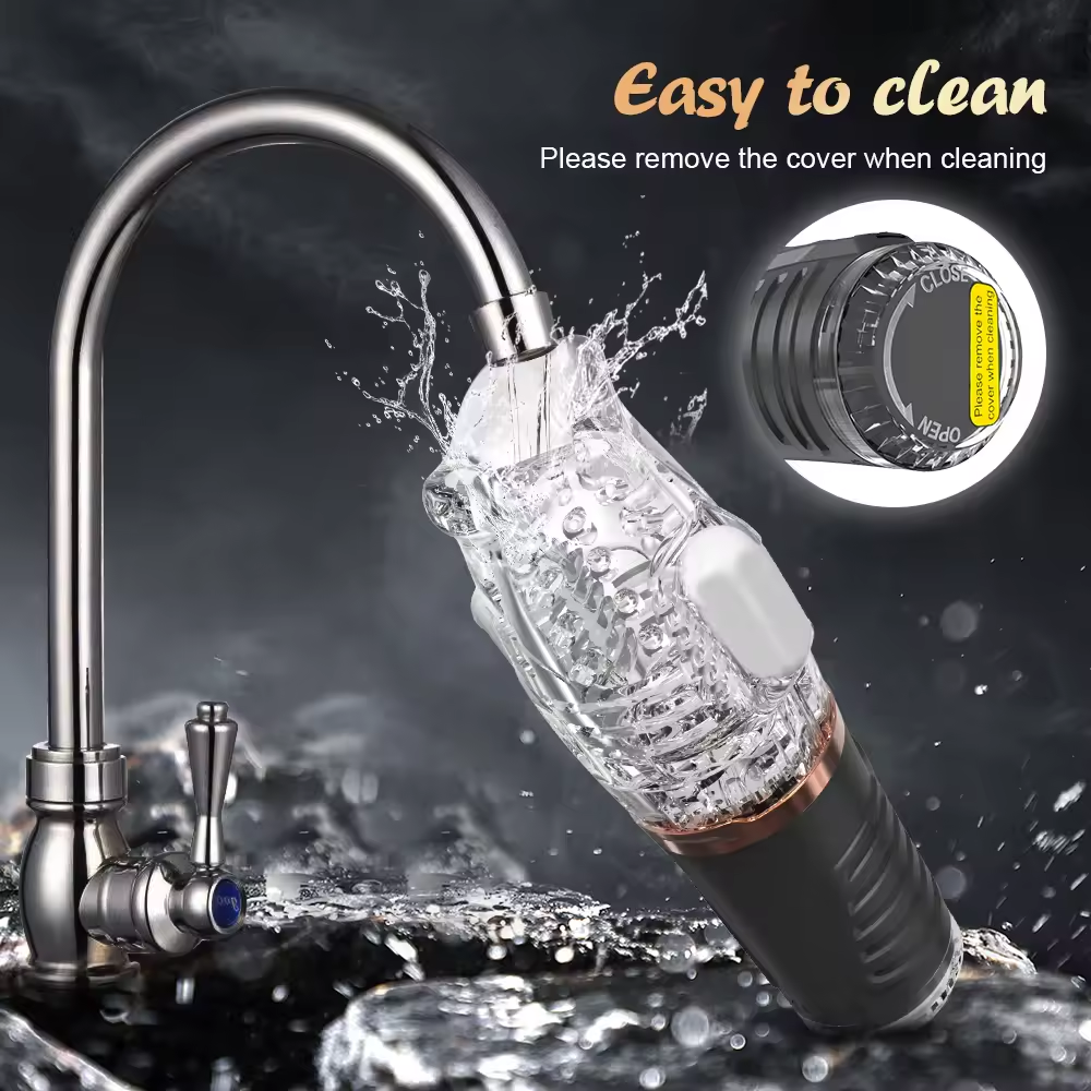 Automatic Sucking Penis Trainer Masturbator with 9 Vibrating & 9 Sucking Modes