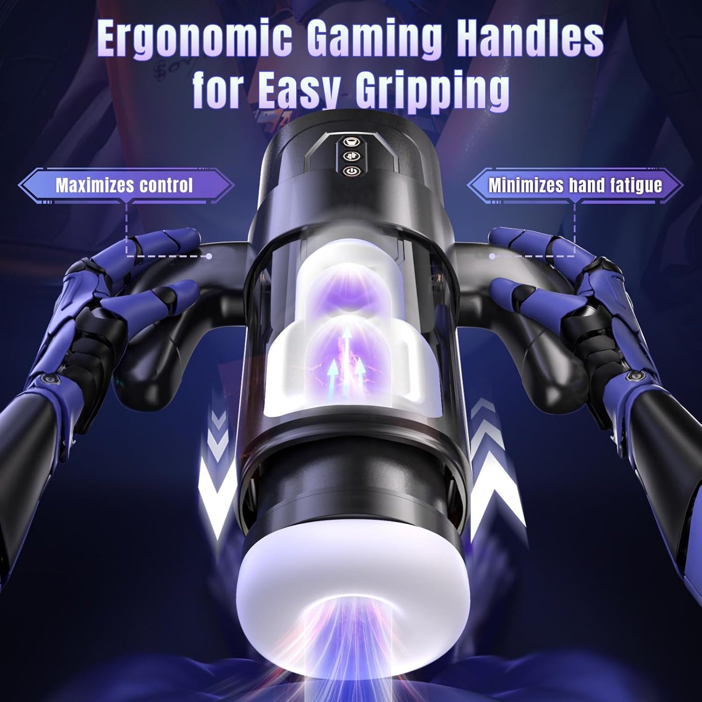 Automatic Masturbator Stroker Sex Machine with 6 Thrusting & 3 Suction