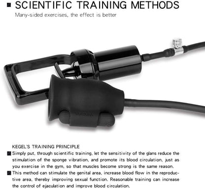 360° Precise Stimulation Vibrators Penis Glans Massager with 10 Vibration Modes