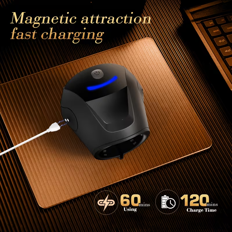 Electric Penis Trainer Exerciser Stroker Masturbator with 10 Vibration Modes