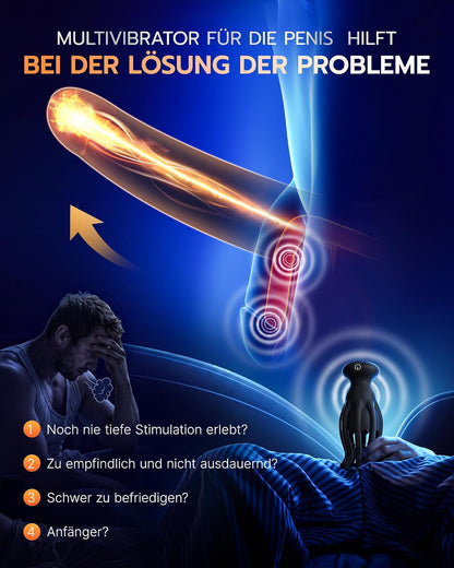 Tentacle Penis Trainer Vibrator Glans Stimulator with Powerful Vibration & Licking Function