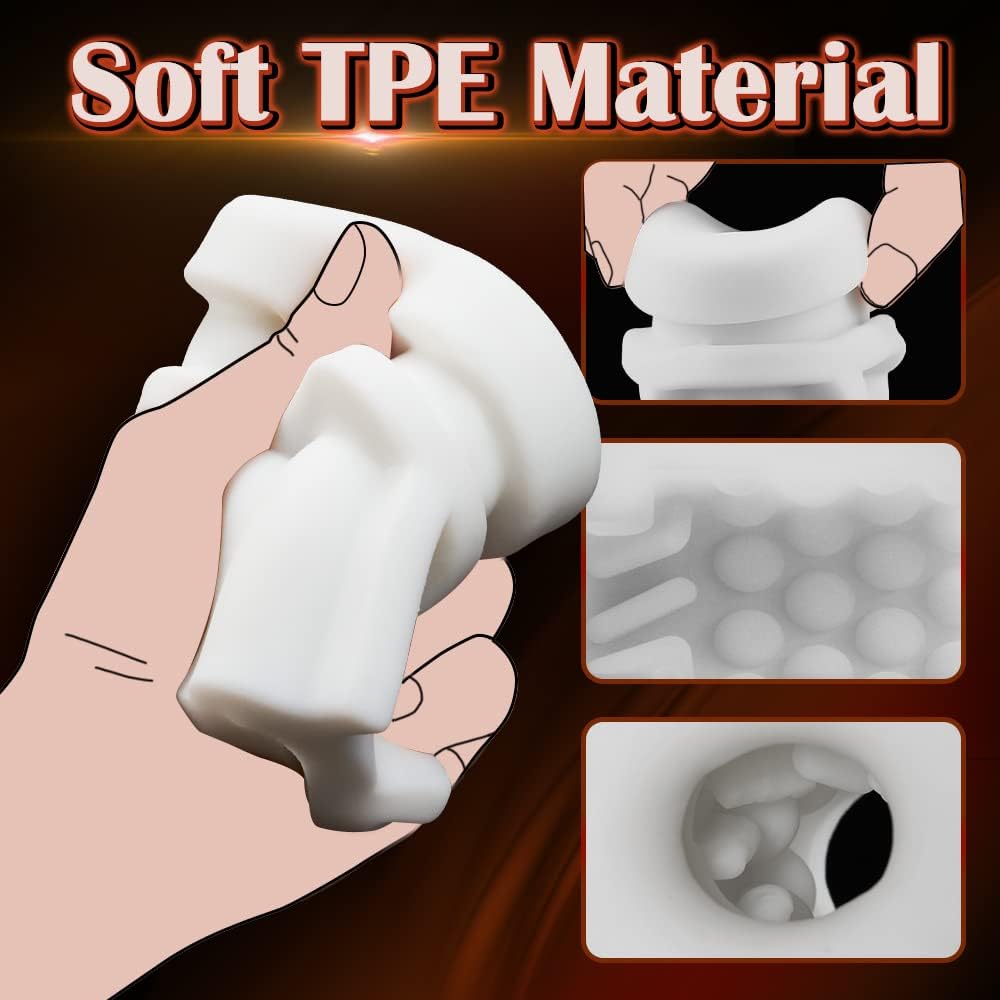 Hands-Free Automatic Sucking Masturbators cup with 7 Licking & 4 Suction Modes