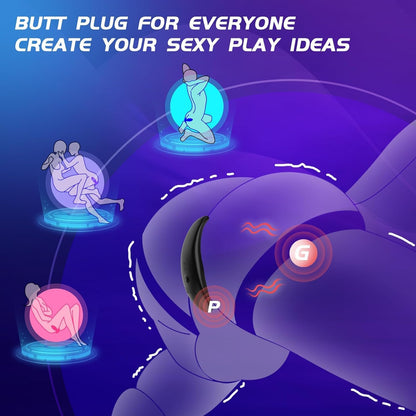 E-stim Prostate Massager Butt Plug Anal Toys with 10 x 3 Patterns