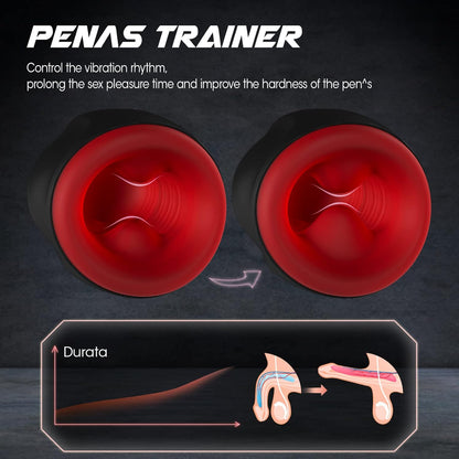 Automatic Oral Masturbator Penis Trainer Blowjob with 10 Vibration & 6 Suction Modes
