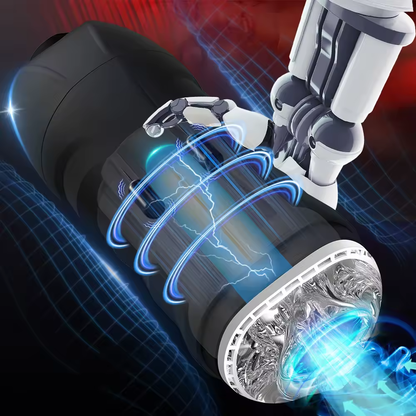 Automatic Mastubator Blowjob Equipment Machine with 10 Vibrating & 5 Sucking Modes