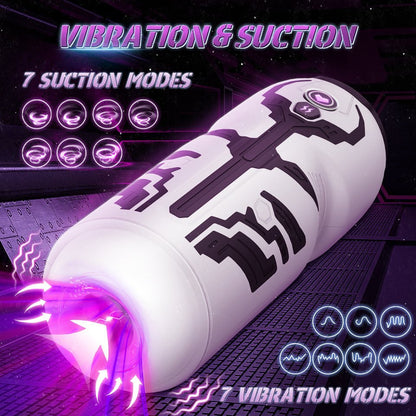Automatic Sucking Masturbator Blowjob Machine with 7 Suction & Vibration Modes