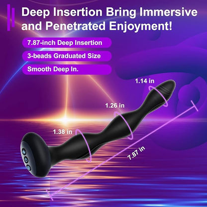 E-Stim BDSM Butt Plug Anal Toys with 10 Vibration Modes & 5 Electric Modes