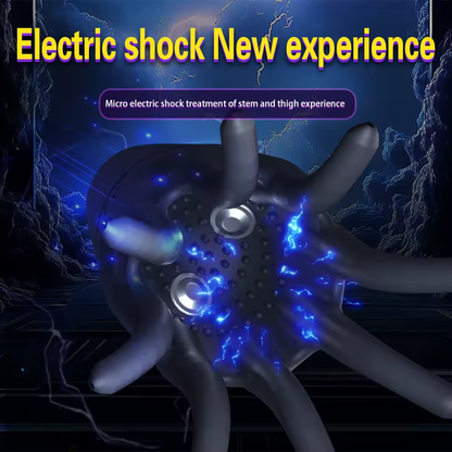Electric Shock Penis Trainer Vibrator with 10 Vibration Modes & 6 Electrostimulation