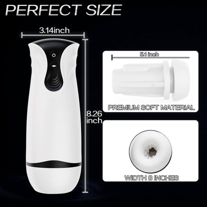 Automatic Sucking Masturbator Penis Trainer with 10 Vibration & 4 Sucking Modes