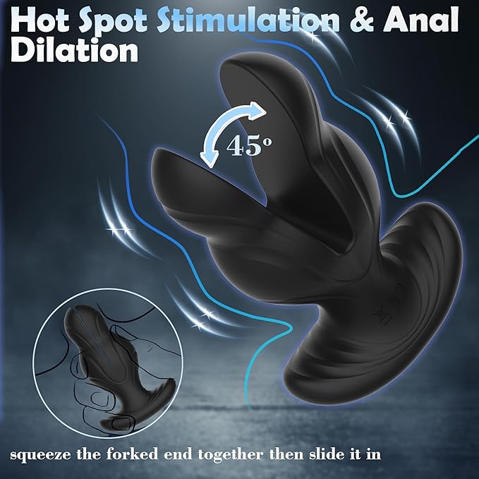 E-stim Anal Toys Butt Plug Prostate Vibrator with 8 Electric Shock & Vibrations