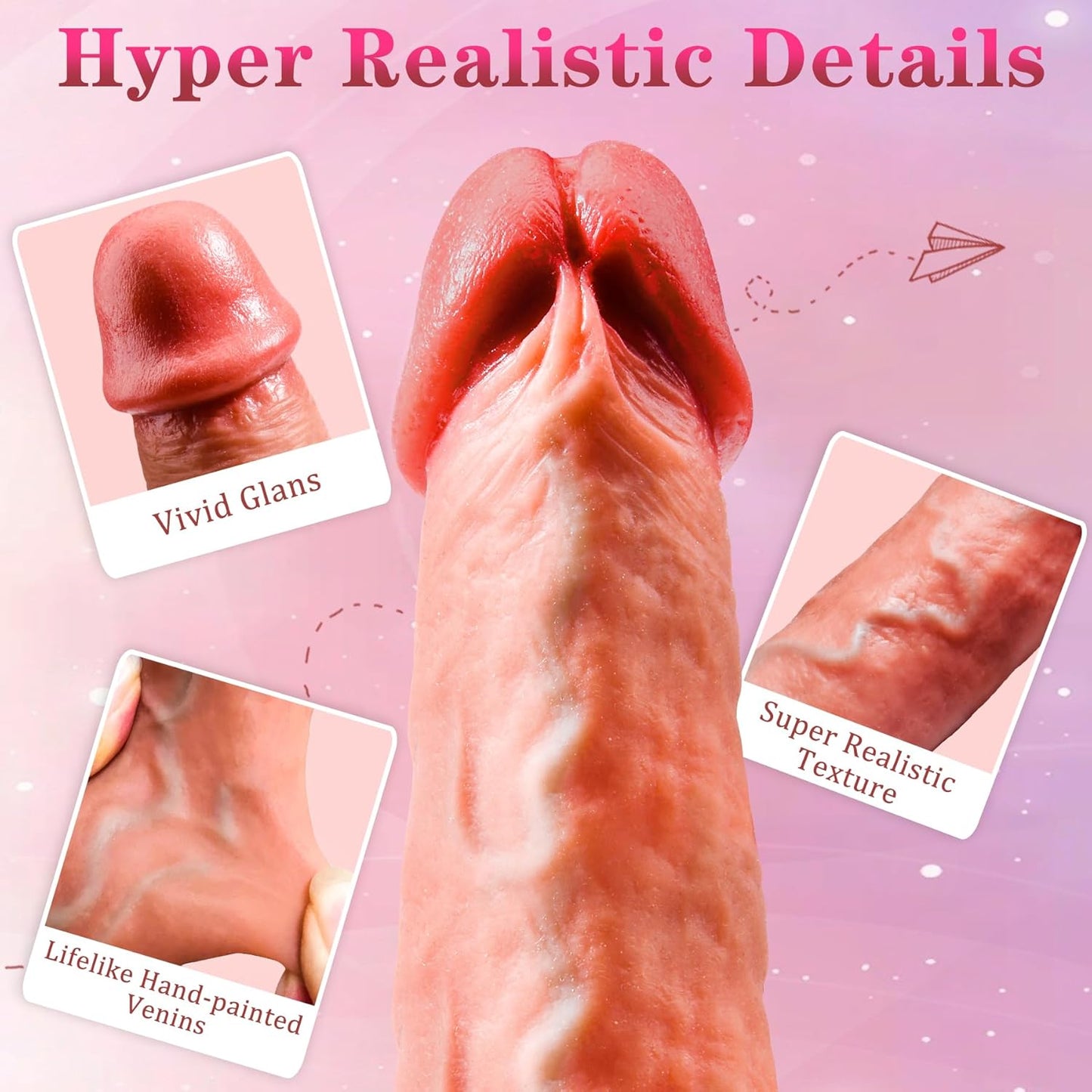 2.6 inch Realistic Penis Sleeve Cock Sleeve Extender