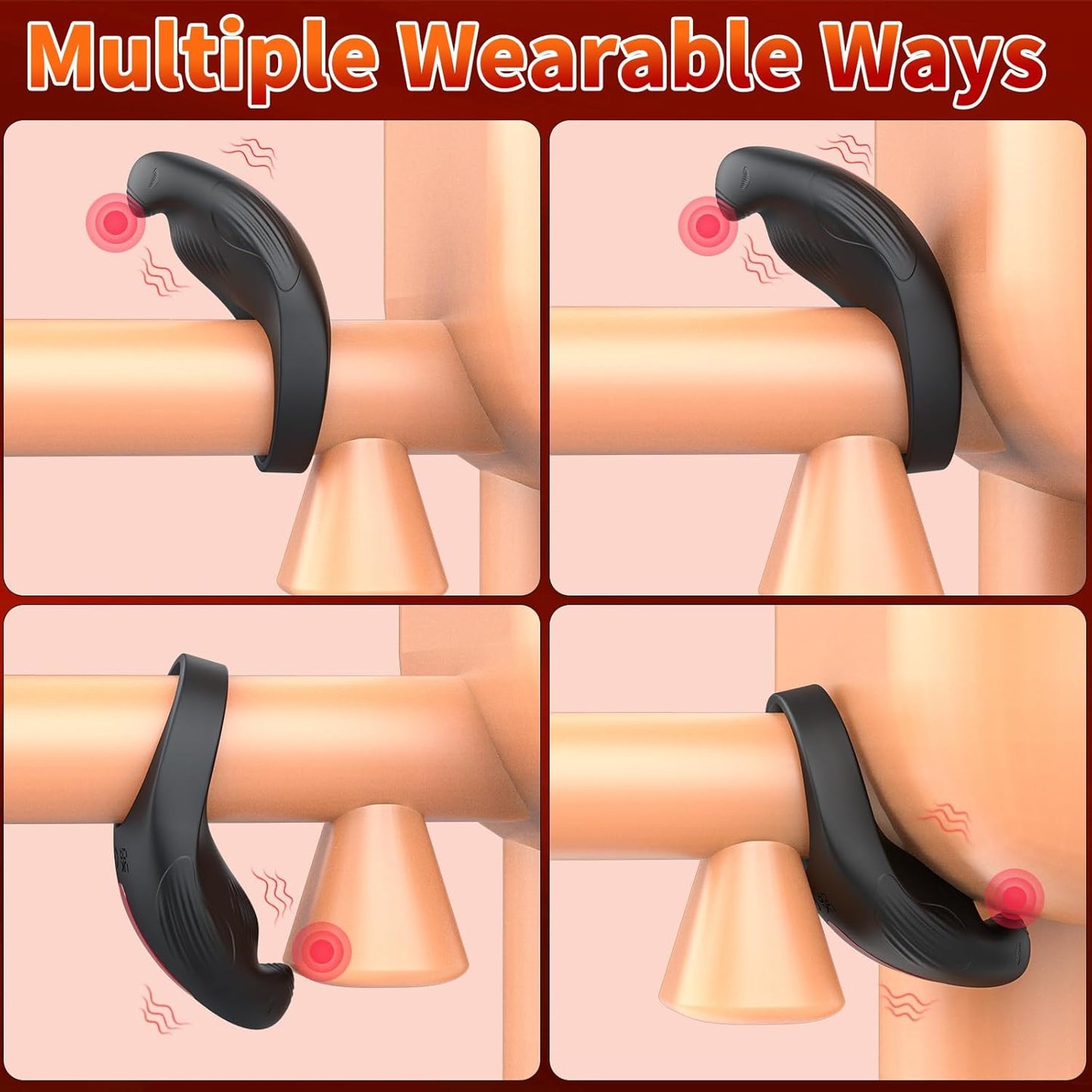 Eagle Shape Cock Ring Penis Stimulator with 7 Vibrations