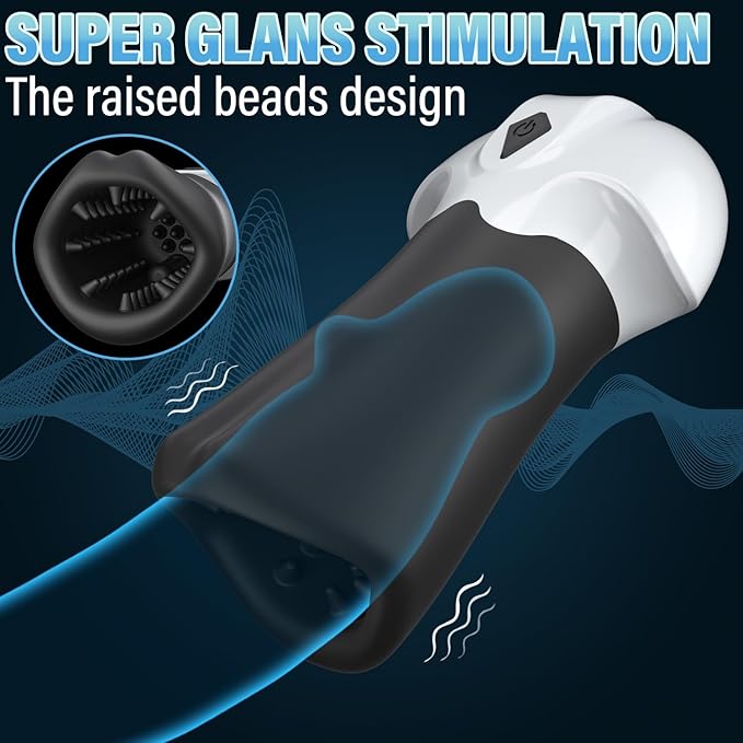 360° Raised Penis Trainer Stimulator Masturbator with 10 Vibrating Modes