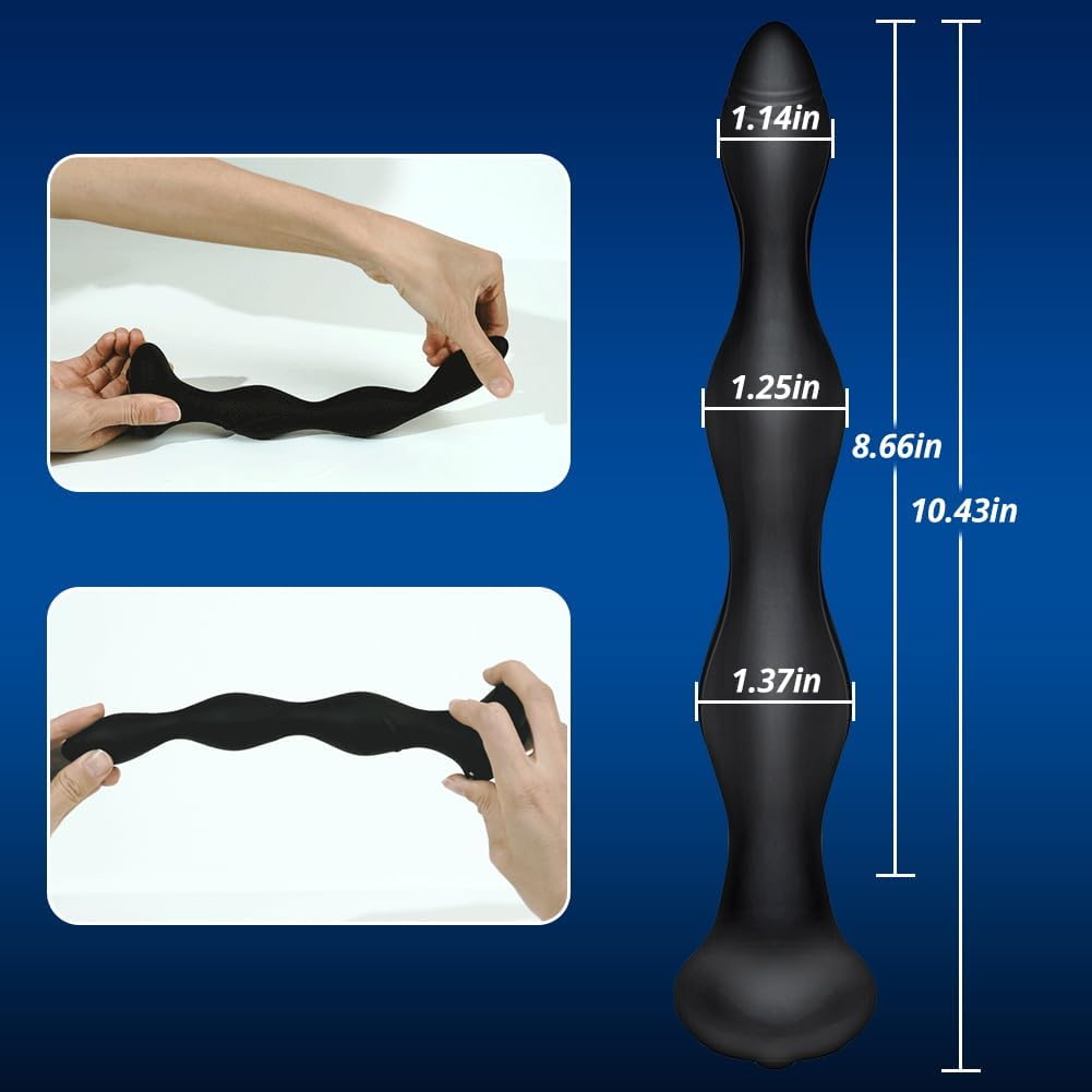 E-stim Anal Vibrator Prostate Massager with 5 Electric Shock Intensities 10 Vibration Modes