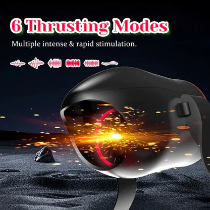 Automatic Sucking Male Masturbation Cup Stroker with 6 Vibrating & Thrusting Modes