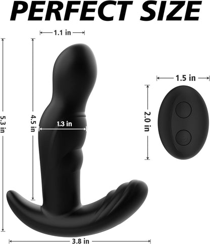 360° Rotating Anal Vibrator Prostate Massager with 30 Powerful Stimulation Patterns