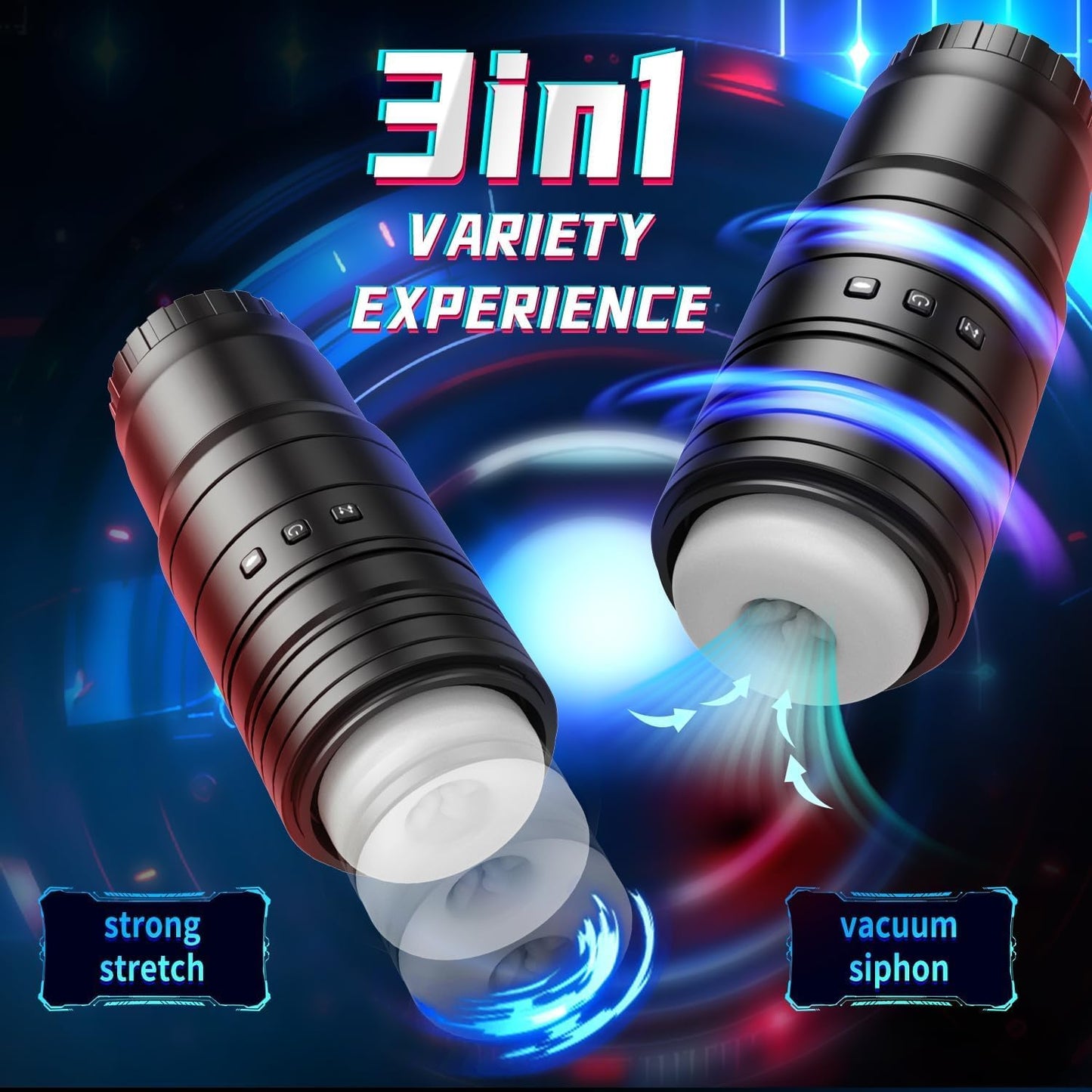 Intelligent Automatic Masturbator Cup Glans Sucker with 7 Suction & 10 Vibration & Heating