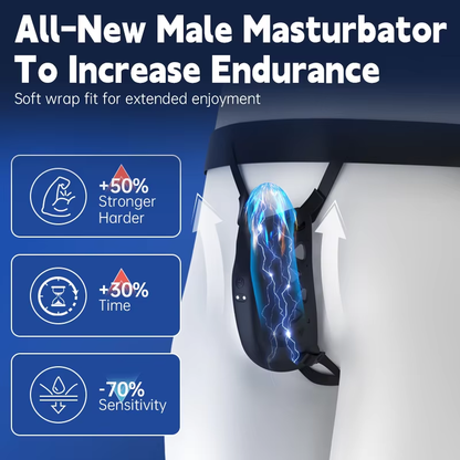 Hollow Portable Penis Training Vibrator Chastity Cage Masturbator with 10 Vibration Modes