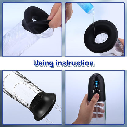 Automatic Electric Male Penis Pump Enlargement with 4 Suction Modes